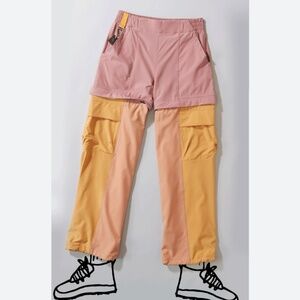 Cotopaxi Losdos Convertible Zip Off Pants Pink Orange Small - rose and apricot